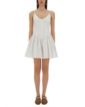 STAUD Dena Mini Dress - White