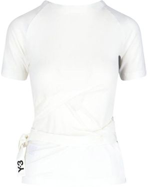 Y-3 Belted T-Shirt - White