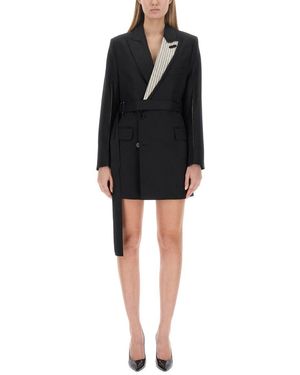 Victoria Beckham Double-Breasted Mini Dress - Black