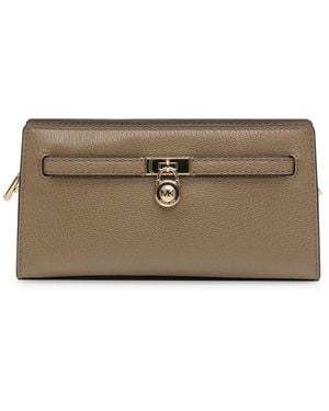 Michael Kors Taupe Leather Wallet - Grey