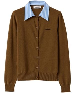 Miu Miu Cardigan - Brown