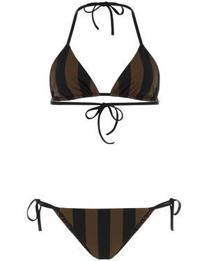 Fendi Printed Lycraã¢Â Bikini - Black