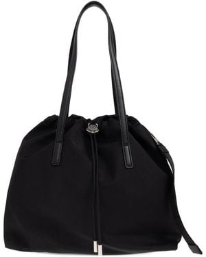 Moncler New Trick Tote Drawstring Bags - Black