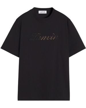 Tシャツ・カットソー LANVIN BOUCLETTE SCRIPT LOGO T-SHIRT Lanvin Bouclette Script Logo T-Shirt in White for Men | Lyst UK