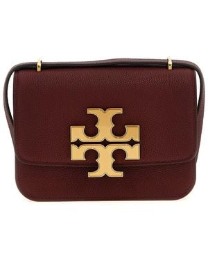 Tory Burch 'Eleanor Pebbled Small Convertible' Shoulder Bag - Purple