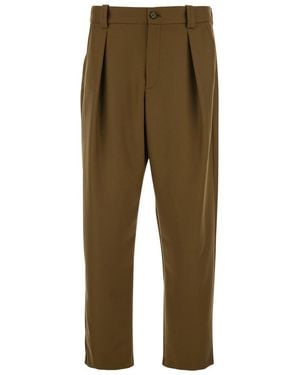 A.P.C. 'Renato' Pants With Front Pences - Green