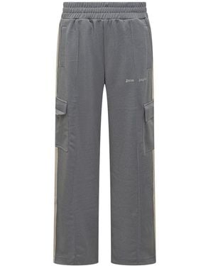 Palm Angels Cargo Track Trousers - Grey