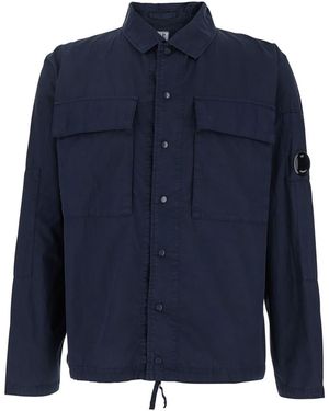 C.P. Company Jacket With Classic Collar - Blue