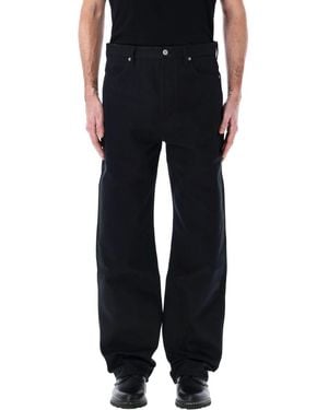 Jil Sander Relaxed-Fit Denim Trousers With Five-Pocket Design - Black