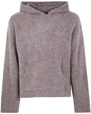 Represent "Textured Borg" Hoodie - Grey