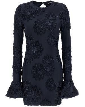 ROTATE BIRGER CHRISTENSEN '3D Mesh Mini' Dress - Blue
