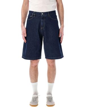 Arte' Belt Detail Shorts - Blue