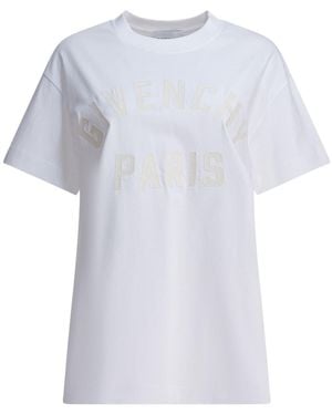 Givenchy T-Shirt With Paris Logo - White