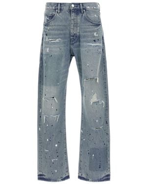 Purple Brand 'patch Repairs Foil' Jeans - Blue