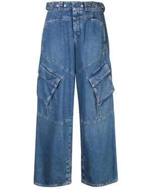 Marcelo Burlon Trousers - Blue