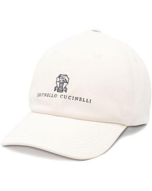 Brunello Cucinelli Logo Baseball Cap - Natural