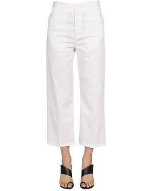 Department 5 Cropped Fit Jeans - White