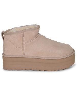 UGG Boots "Classic Ultra Mini Con Plateau" - Natural