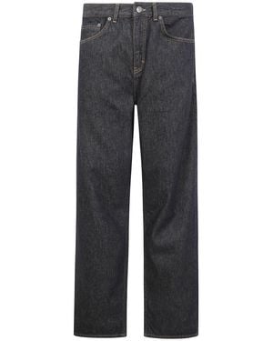 Les Deux "roi 2-tone" Denim Jeans Clothing - Grey