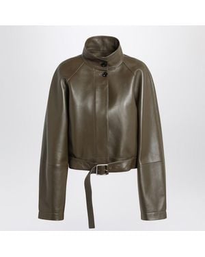 Loewe Khaki Jacket With Belt - Green