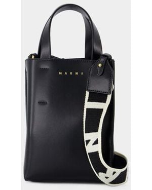 Marni Museo Nano Shopper Bag - Black