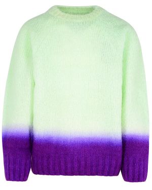 Sacai 'Gradation' Alpaca Blend Sweater - Purple