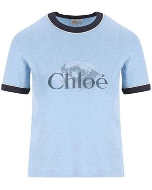 Chloé T-shirts And Polos Blue