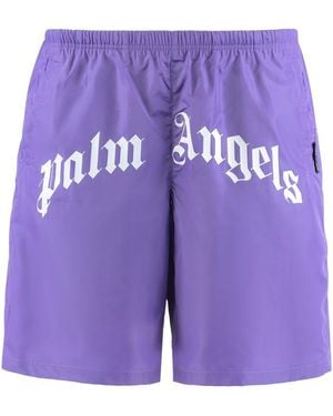 Palm Angels Beach Shorts - Purple