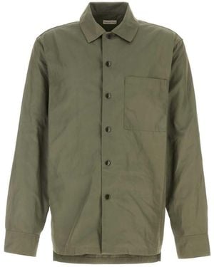 Dries Van Noten Army Polyester Cornish Shirt - Green