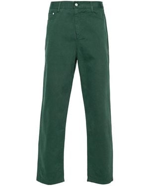 Arte' Round Pocket Embroidery Jeans Clothing - Green