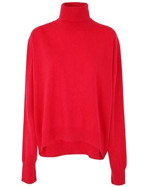 PHIILI Wool Cashmere Boxy Turtleneck Clothing - Red