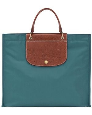 Longchamp "Cabas L" Shopping Bag - Blue