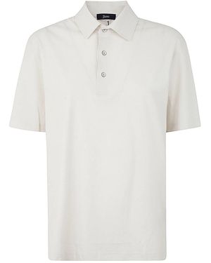 Herno Crepe Polo - White