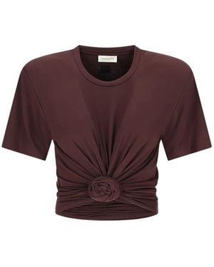 Magda Butrym Cropped T-Shirt - Red