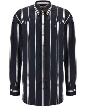 Vivienne Westwood Printed Popeline Shirt - Blue