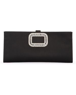 クラッチバッグ ROGER VIVIER BLACK BELLE VIVIER CLUTCH BAG Roger Vivier Black Belle Vivier Clutch Bag | Balardi