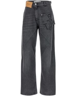 デニム・ジーパン JW ANDERSON Black Denim Wide-Leg Jeans JW Anderson Jeans for Men | Online Sale up to 60% off | Lyst
