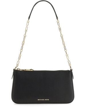 Michael Kors Medium Clutch Bag With Empire Logo - Black