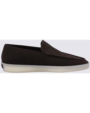 Fear Of God Dark Leather Loafers - Black