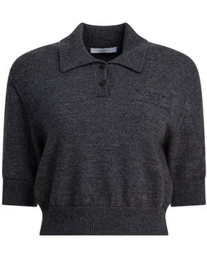 Givenchy " Paris 1952" Wool Polo Shirt - Blue