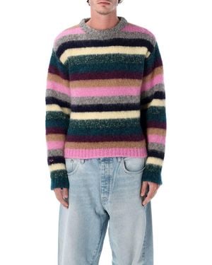 ERL Striped Alpaca Sweater - Blue