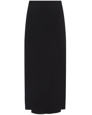 Jacquemus La Jupe Sablier Viscose Midi Skirt - Black