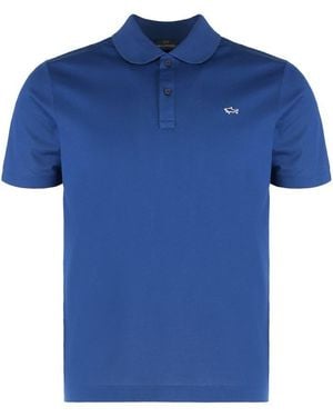 Paul & Shark Cotton Piquet Polo - Blue
