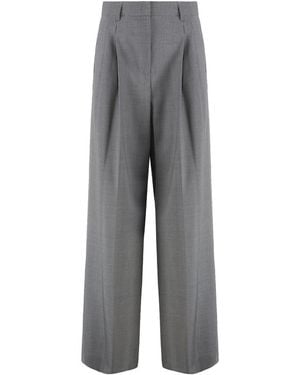 Weekend by Maxmara Adelfi Virgin Wool Pants - Grey