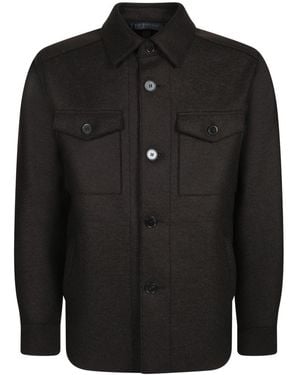 Harris Wharf London Shirts - Black