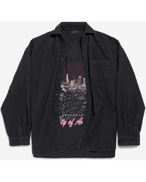 Balenciaga Layered Shirt - Black