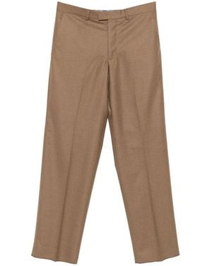 Emporio Armani Wool Trousers - Natural
