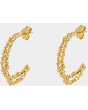 Alighieri The Crumbling Rock Hoop Earrings - Metallic