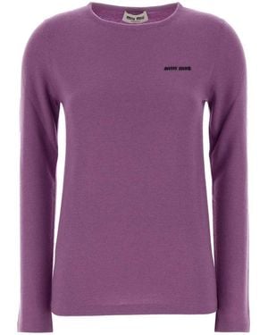 Miu Miu Knitwear - Purple