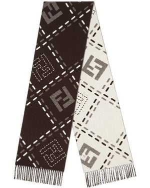 Fendi 30X210 Scarf Accessories - White